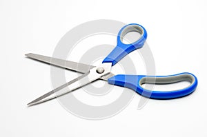 Tailors scissors on a white background