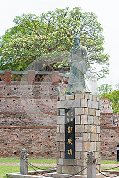 Koxinga Statue at Anping Old Fort in Tainan, Taiwan.