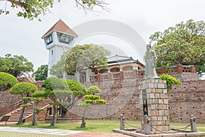 Koxinga Statue at Anping Old Fort in Tainan, Taiwan.