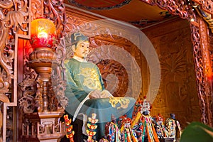 Zheng Chenggong statue at Koxinga Shrine in Tainan, Taiwan.