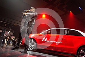 Taio Cruz in Audi A1 event