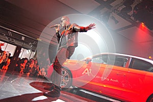 Taio Cruz in Audi A1 event