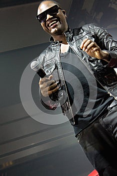 Taio Cruz in Audi A1 event