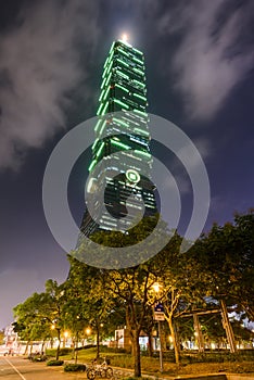 Taipei 101 skyscraper in Taipei, Taiwan.