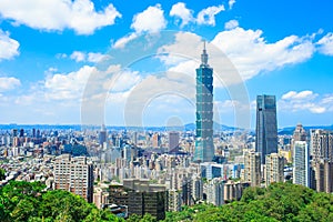 Taipei city panorama