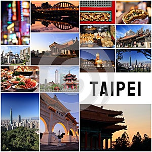 Taipei city postcard photo