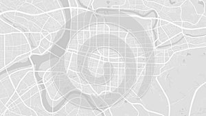 Taipei map, Taiwan. Grayscale city map, vector streetmap