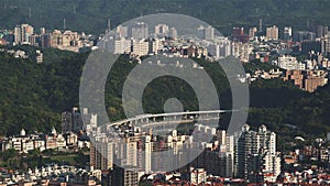 Taipei, Taiwan, Real-time video - The aerial subway line of Taipei