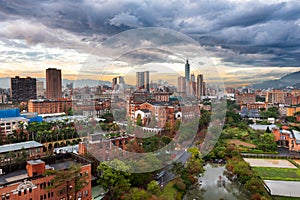 Taipei, Taiwan skyline over National Taiwan University