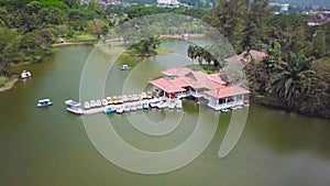 Taiping Lake Jetty Drone Shot 4K