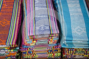 Tais fabric in dili east timor, timor leste photo
