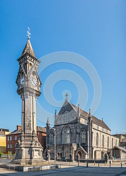 Tait`s clock tower - historical landmark in Limerick