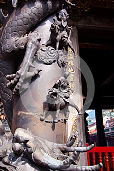 Taiwan Buddhist temple detail