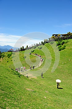 Taiwan famous scenic spot in high mountaion