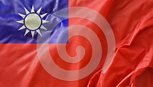 Taiwan Flag. The National Flag of Taiwan