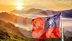 Taiwan Flag. The National Flag of Taiwan