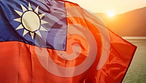 Taiwan Flag. The National Flag of Taiwan