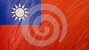 Taiwan Flag. The National Flag of Taiwan