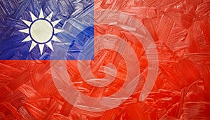 Taiwan Flag. The National Flag of Taiwan