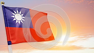 Taiwan Flag. The National Flag of Taiwan
