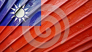 Taiwan Flag. The National Flag of Taiwan