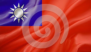 Taiwan Flag. The National Flag of Taiwan