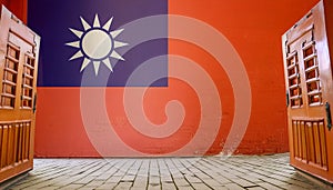 Taiwan Flag. The National Flag of Taiwan