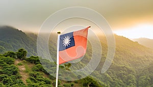 Taiwan Flag. The National Flag of Taiwan