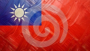 Taiwan Flag. The National Flag of Taiwan