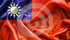 Taiwan Flag. The National Flag of Taiwan