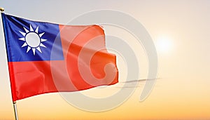 Taiwan Flag. The National Flag of Taiwan