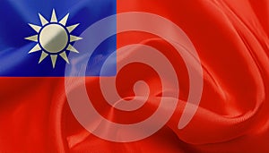 Taiwan Flag. The National Flag of Taiwan