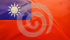 Taiwan Flag. The National Flag of Taiwan