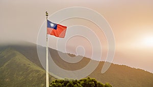 Taiwan Flag. The national flag of Taiwan.