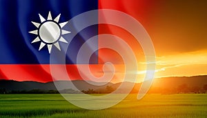 Taiwan Flag. The national flag of Taiwan.