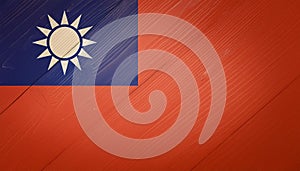 Taiwan Flag. The national flag of Taiwan.