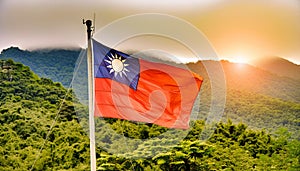 Taiwan Flag. The national flag of Taiwan.