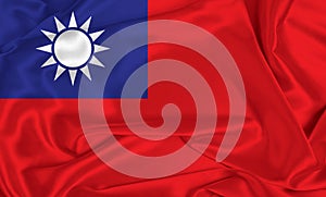 Silk Taiwan Flag