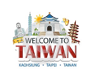 Taiwan lettering sticker