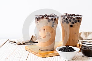 Taiwan milk tea with bubble