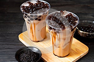 Taiwan milk tea with bubble