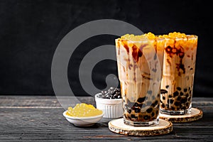 Taiwan milk tea with bubble