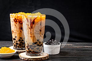 Taiwan milk tea with bubble