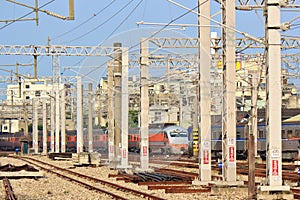 The Taiwan railway transport system