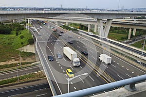 Taiwan's freeway system and cars