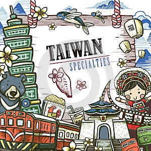 Taiwan specialties poster