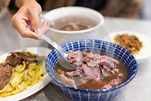 Taiwan Tainan fresh beef soup