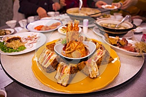 Taiwan Taipei, Seafood Restaurant, Lobster Sandwiches, Special Menu, Lobster & Bread Crisp, Crispy Crispy Sandwich,