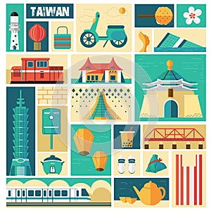 Taiwan travel concept