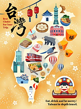 Taiwan Travel map